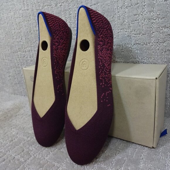 Rothys The Flat Fig Phyton Round Toe Slip on Flats Shoes Multiple Sizes - Picture 1 of 11